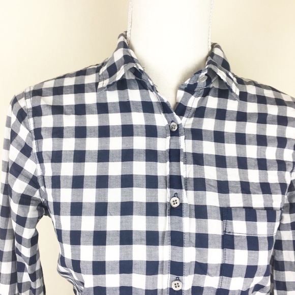 J. Crew Gingham Classic Button-Down Shirt Boy Fit - Picture 2 of 4